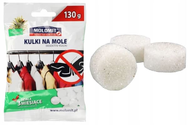 Mølkugler med fyrreduft, 130 g, mølafvisende middel