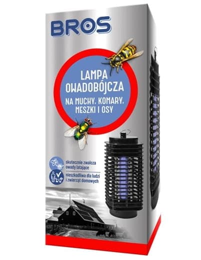 BROS insektlampe 12,5x28,8 cm Beskyttelse mod flyvende insekter