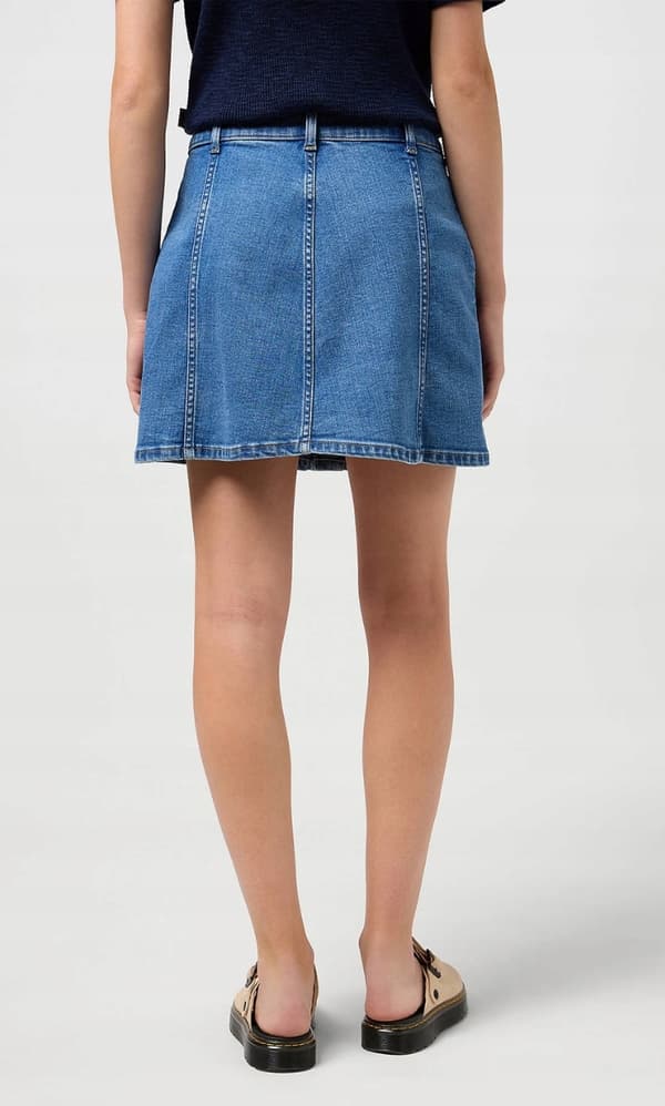 Wrangler JEANSKJOL MINIKJOL KORT JEANSKJOL MED ÖPPNING FRAM M