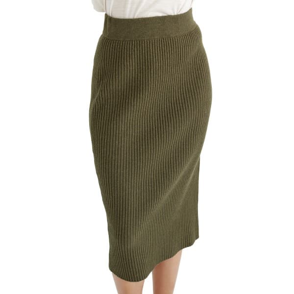 Pierre Robert Capsule Wool Pencil Skirt