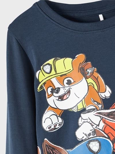 Nimeä pitkähihainen toppi, Paw Patrol, sininen, koko 86