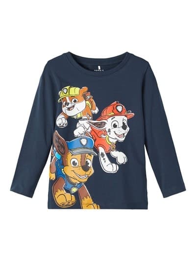 Name it langærmet top, Paw Patrol, blå, str. 92