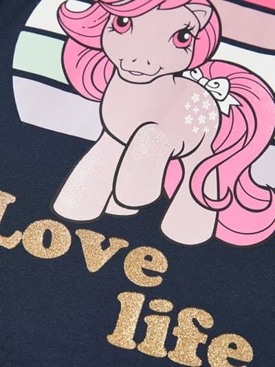 Name it Långärmad Top My little Pony, Mörkblå, Storlek 86