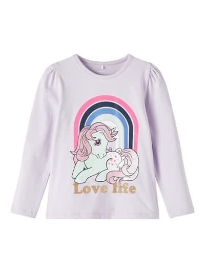 Name it Långärmad Top My little Pony, Ljuslila, Storlek 92
