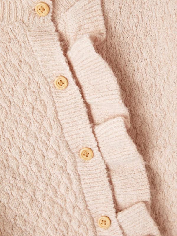 Nimeä neuletakki pinkki, koko 110