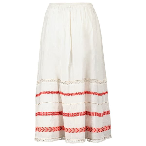 Superdry Kjol Vintage Emb Maxi Vit S Kvinna