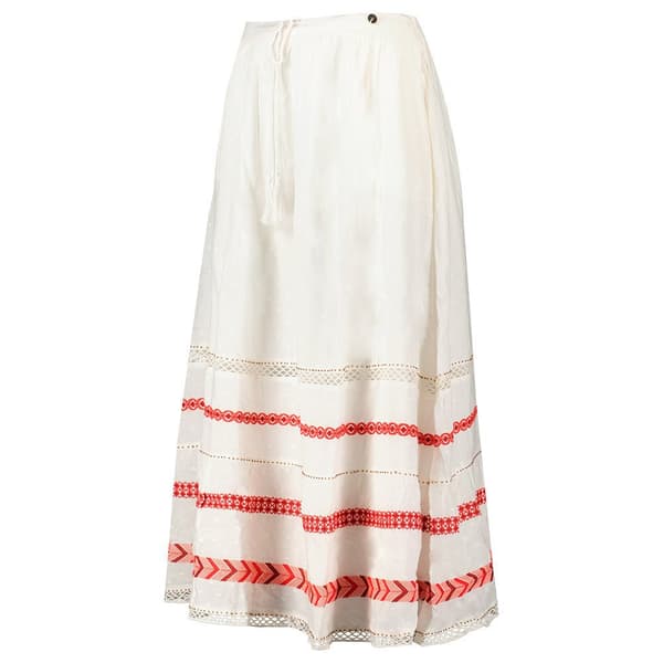 Superdry Kjol Vintage Emb Maxi Vit S Kvinna