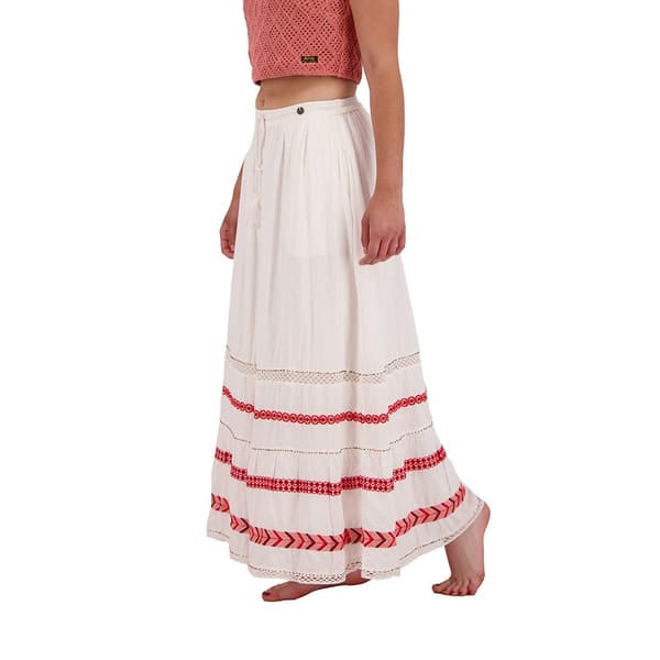 Superdry Kjol Vintage Emb Maxi Vit S Kvinna