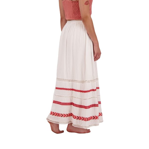 Superdry Kjol Vintage Emb Maxi Vit S Kvinna