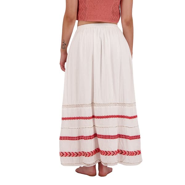 Superdry Kjol Vintage Emb Maxi Vit S Kvinna