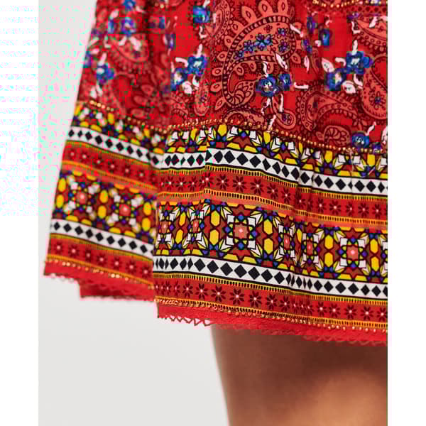 Superdry Kjol Vintage Embellished Mini Röd L Kvinna