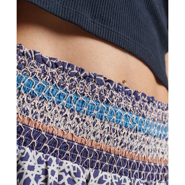 Superdry Kjol Vintage Tiered Mini Blå XS Kvinna