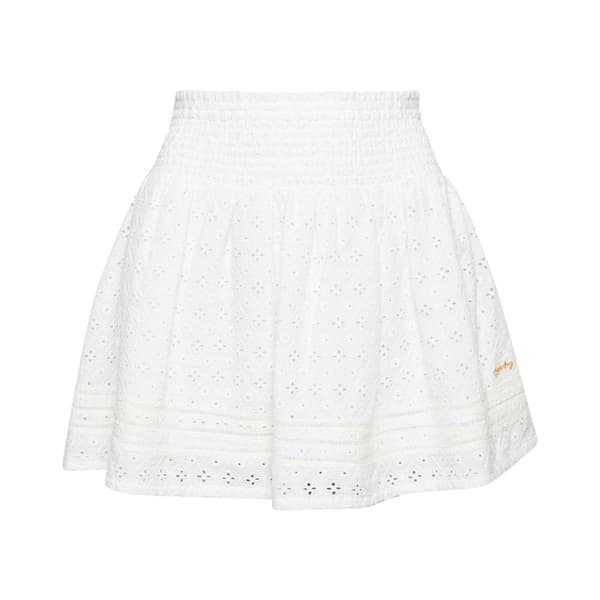 Superdry Nederdel Vintage Lace Mini Hvid L Kvinde
