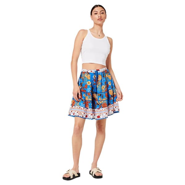 Superdry Nederdel Vintage Embellished Mini Blå L Kvinde