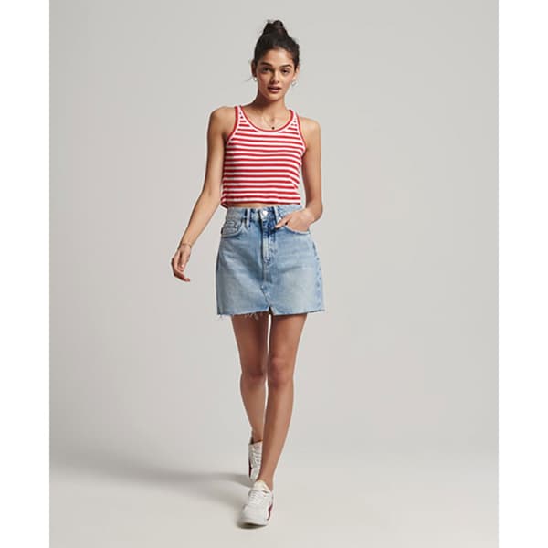 Superdry Kjol Vintage Denim Mini Blå 30 Kvinna