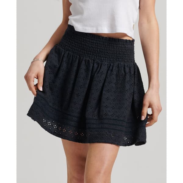 Superdry Kjol Vintage Lace Mini Svart 2XS Kvinna