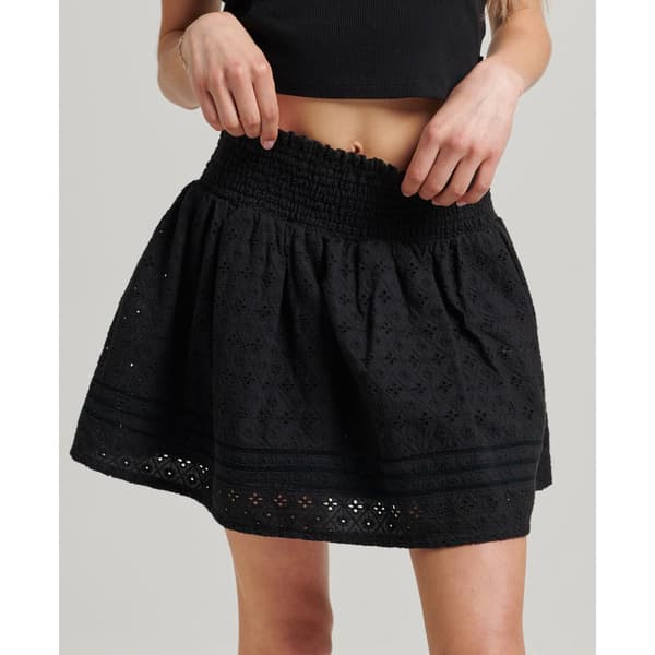 Superdry Kjol Vintage Lace Mini Svart XL Kvinna