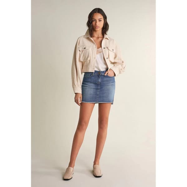 Salsa Jeans Kjol Push Up Shape Up Mini Blå 25 Kvinna