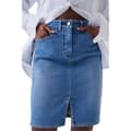 Pikkukuva 1 / 5: Salsa Jeans Midi Hame Push In Secret Glamour Denim Sininen 32 Nainen