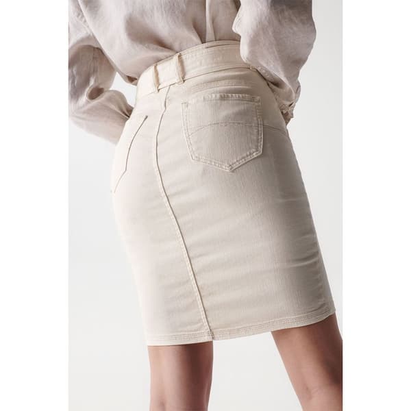 Salsa Jeans Kjol Regular Glamour Beige 31 Kvinna