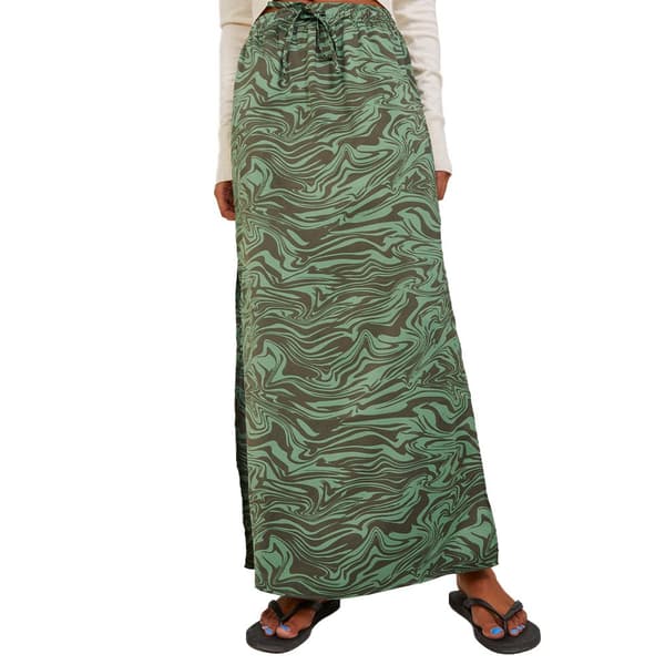 Jack & Jones Midi Nederdel Maria Satin Grøn L Kvinde
