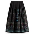 Miniatyrbillede 2 af 3: Scotch & Soda Midi Nederdel Geo Embroidered Sort L Kvinde