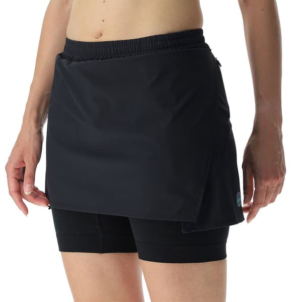Uyn Nederdel Running Exceleration Performance 2 In 1 Sort XS Kvinde