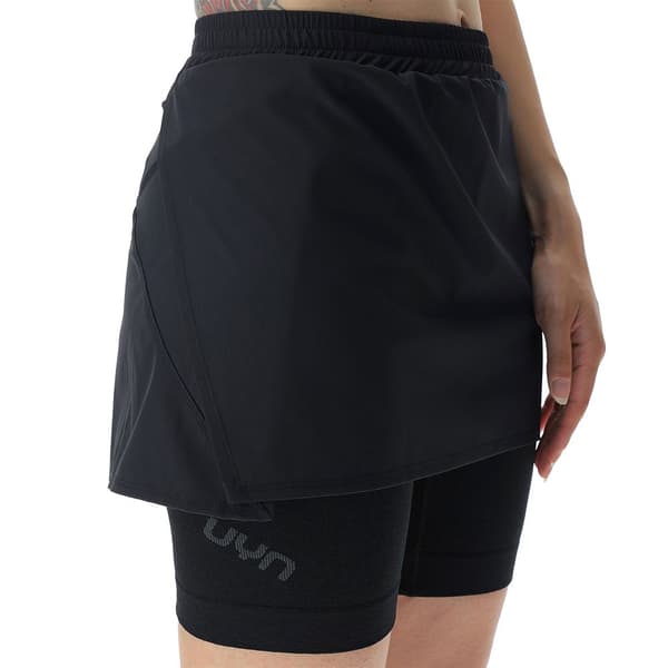 Uyn Nederdel Running Exceleration Performance 2 In 1 Sort XS Kvinde