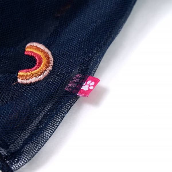 vidaXL Kjol för barn broderade marinblå 92