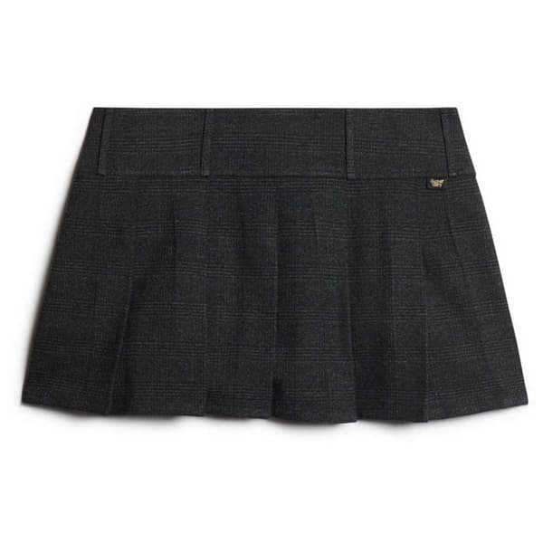 Superdry Minihame Low Rise Pleated Harmaa XS Nainen