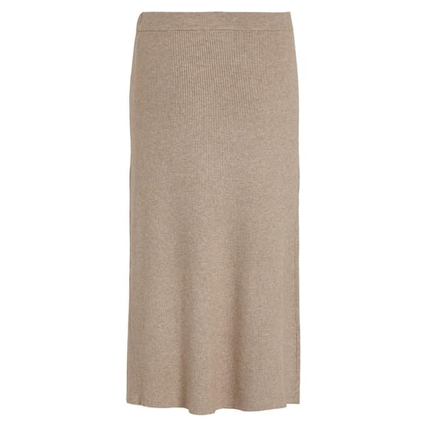 Vila Lång Kjol Comfy Beige XS Kvinna