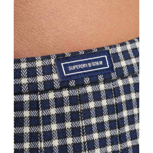 Superdry Kjol Vintage Pleated Mini Grå XS Kvinna