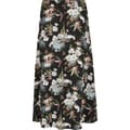 Miniatyrbillede 1 af 6: Urban Classics Nederdel Viscose Midi Sort XS Kvinde