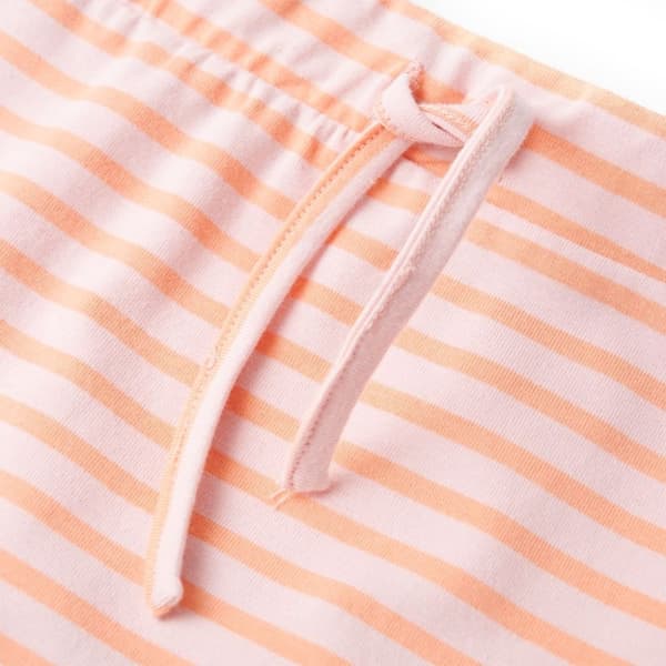vidaXL Rett skjørt for barn med striper rosa 92