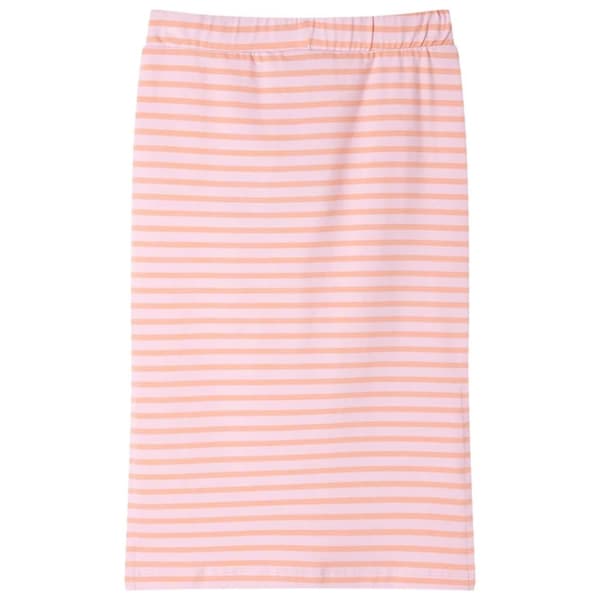 vidaXL Rett skjørt for barn med striper rosa 116