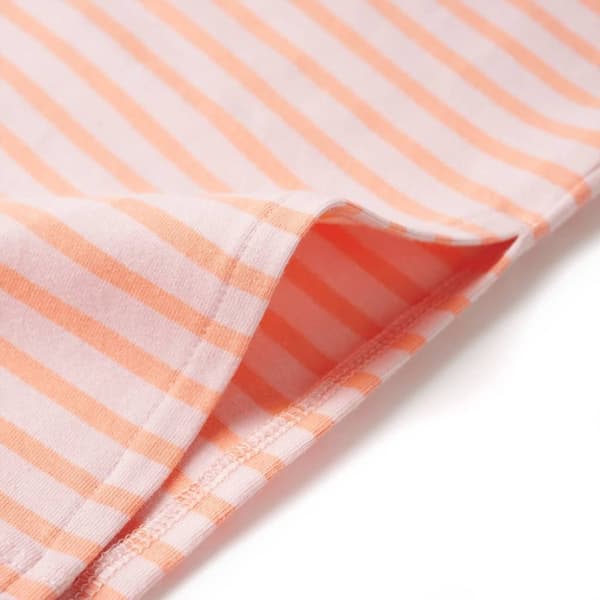 vidaXL Rett skjørt for barn med striper rosa 128