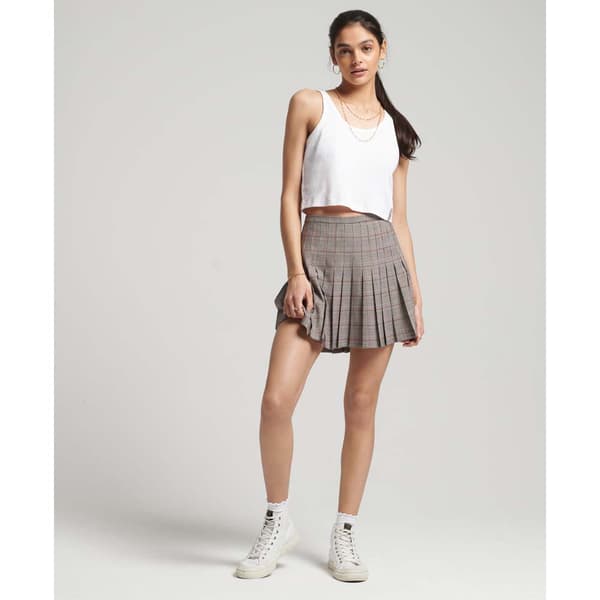 Superdry Kjol Vintage Pleated Mini Rosa XS Kvinna