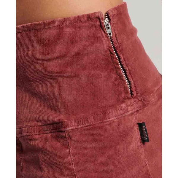 Superdry Hame Vintage Cord Pleat Mini Punainen L Nainen