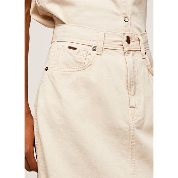 Pepe Jeans Mini Kjol Lilly Lace Blå XL Kvinna