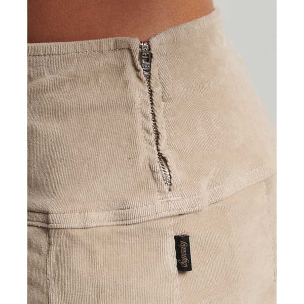 Superdry Hame Vintage Cord Pleat Mini Beige 12 Nainen