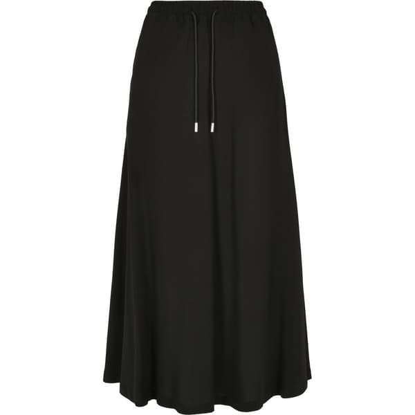 Urban Classics Nederdel Viscose Midi Sort L Kvinde