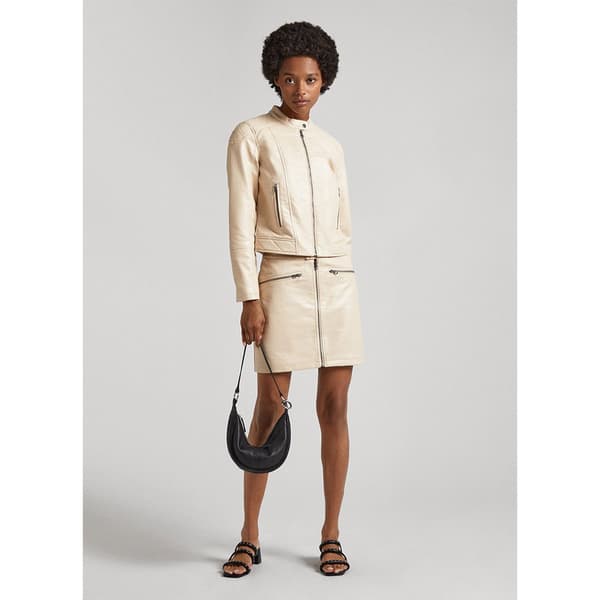 Pepe Jeans Lyhyt Hame Safire Beige M Nainen