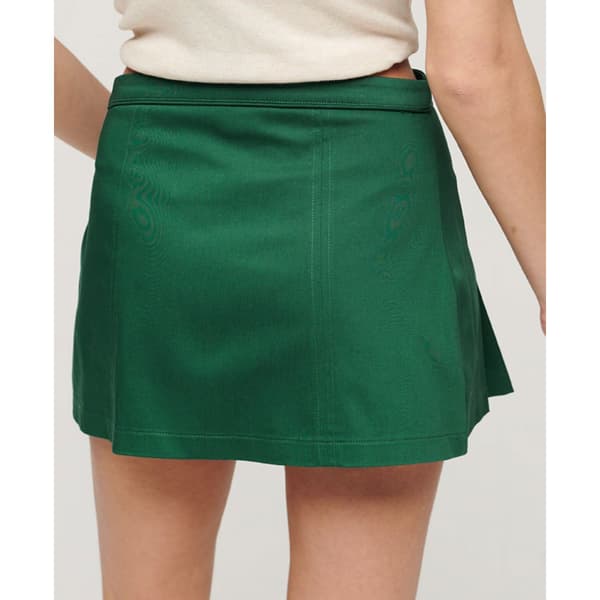 Superdry Kort Kjol Code Tennis Grönt M Kvinna