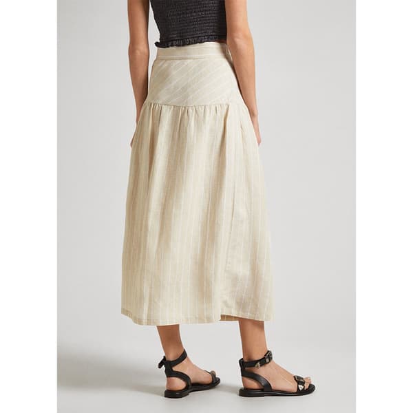 Pepe Jeans Midi Hame Effie Beige XS Nainen