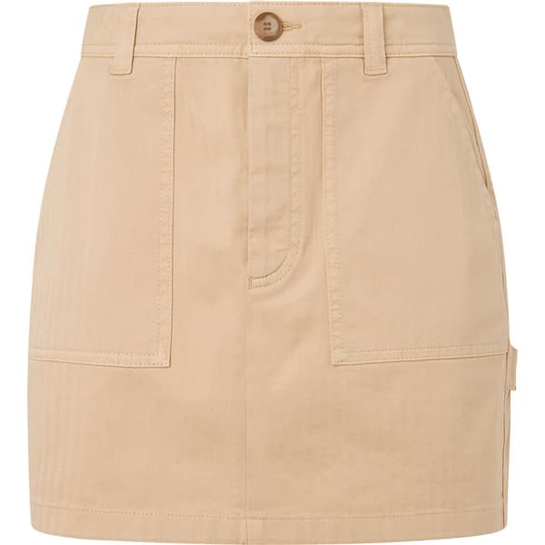 Pepe Jeans Kort Kjol Becky Beige XS Kvinna
