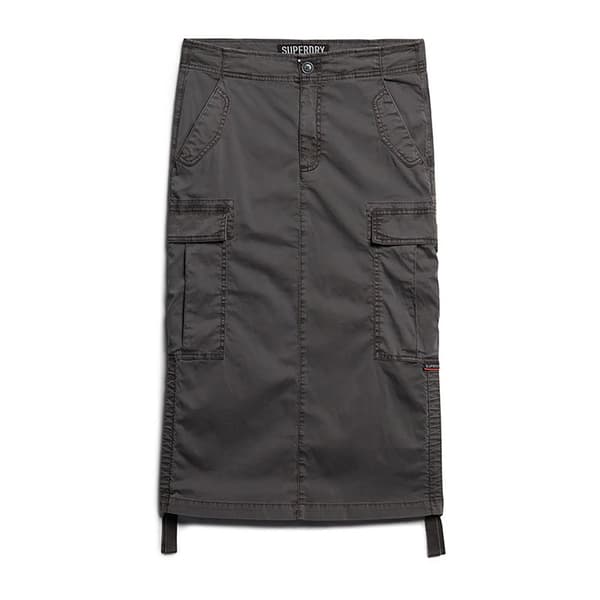 Superdry Midi Hame Cargo Harmaa XS Nainen