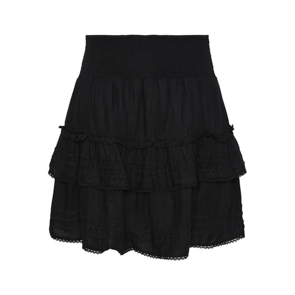 Yas Kort Kjol Ranti Svart 2XL Kvinna