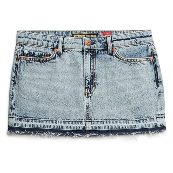 Superdry W7210317a Kort Kjol Blå 30 Kvinna