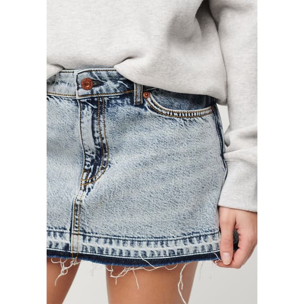 Superdry W7210317a Kort Kjol Blå 30 Kvinna