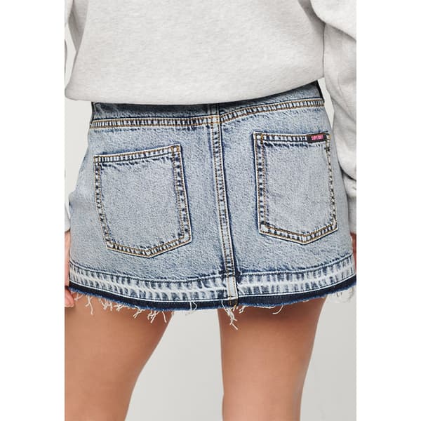 Superdry W7210317a Kort Kjol Blå 30 Kvinna